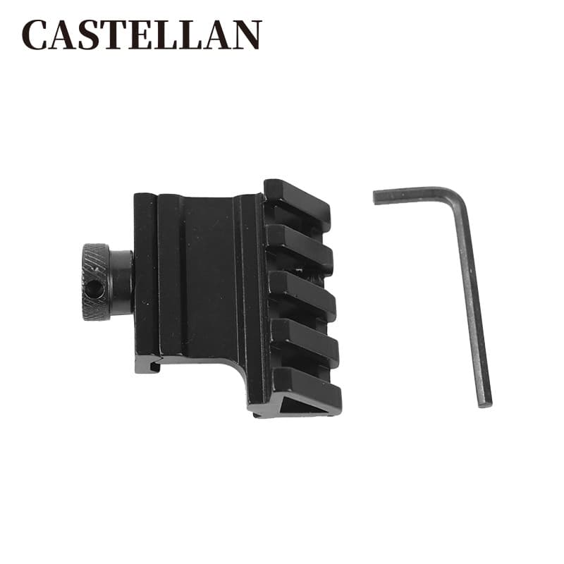 45 degree inclined bracket Jinming 9 Lehui lower supply SCAR side guide rail 45 degree inclined rail bracket flashlight modification