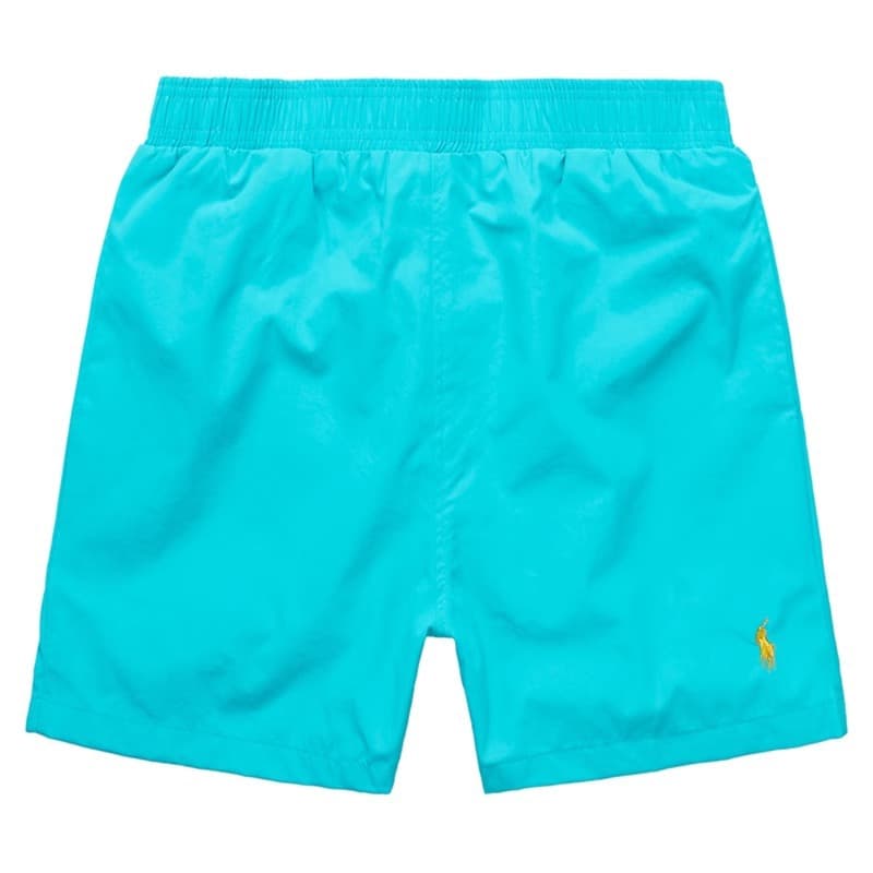 Short de bain homme à séchage rapide, short de plage taille élastique avec logo brodé, maillot de bain décontracté et léger pour la piscine et