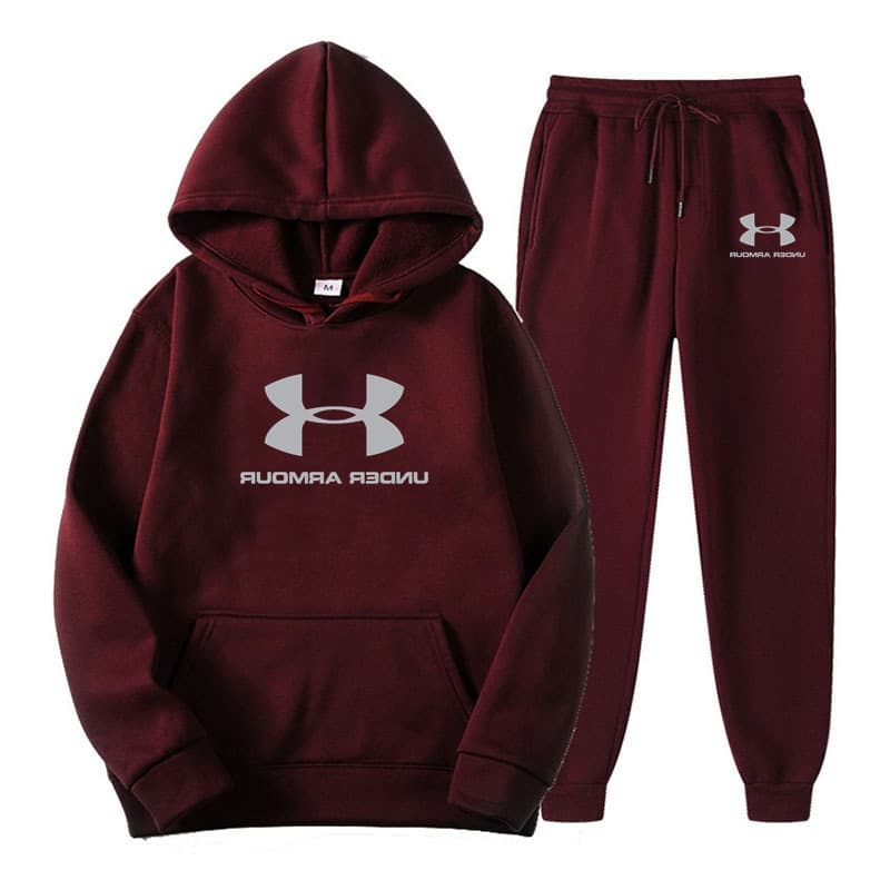 Nouvel ensemble sweat à capuche et jogging 2026, doublé polaire douce, chaud et confortable, style urbain décontracté