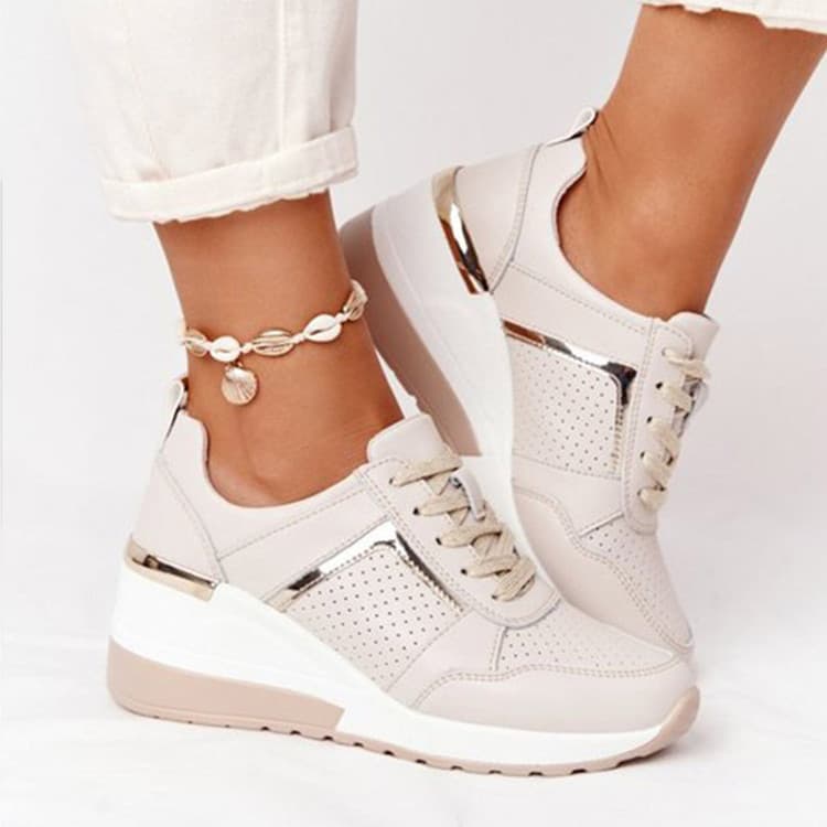 Women's Wedges Women's Casual Sneakers Match Color Breathable Mesh Running Shoes For Women