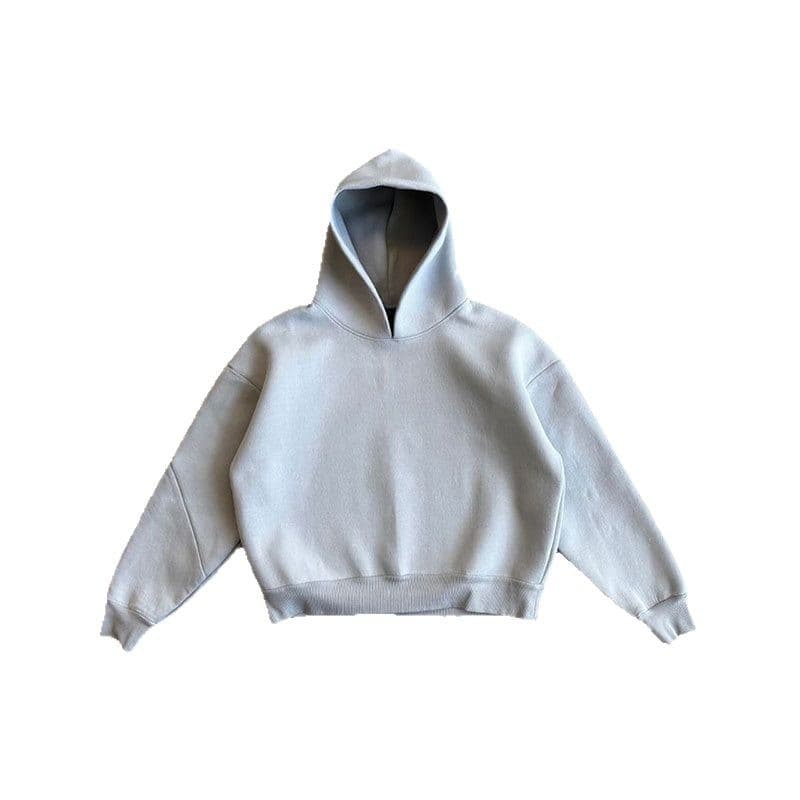 European And American Fashion Casual Simple Couple Fashion Hoodie Sweatshirt Solid Color Loose Sweater Sweatpants