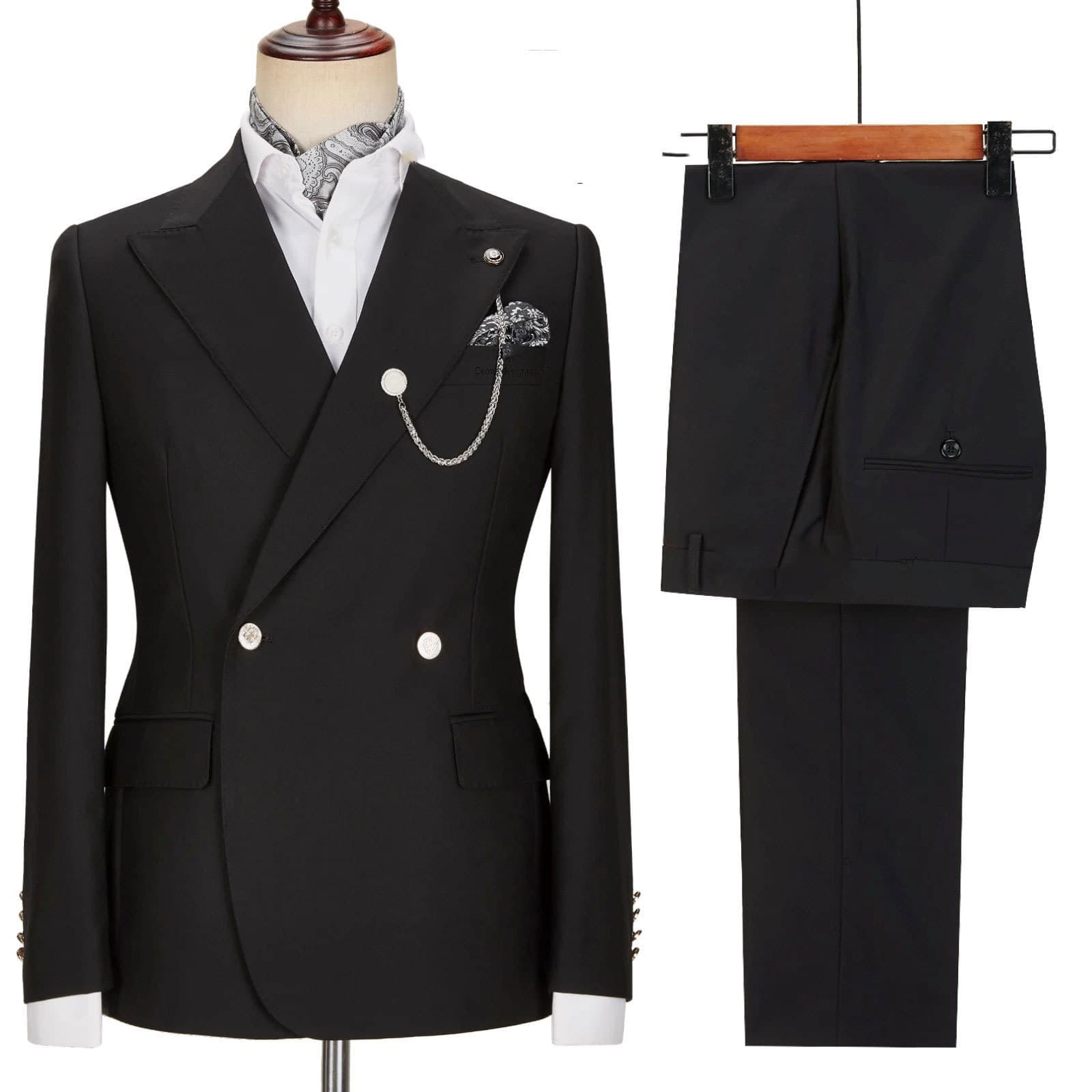 Men's Clothing Two Piece Suit Men's Suit Slim Fit Suit Jacket