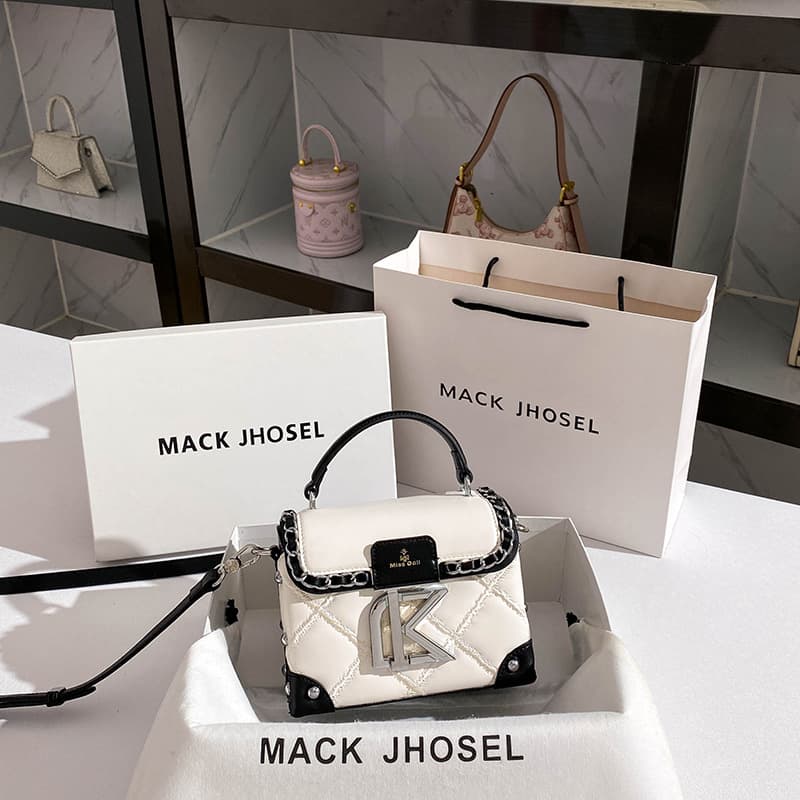 Women’s Bags One Piece Fashion Niche Contrast Color Box Bag