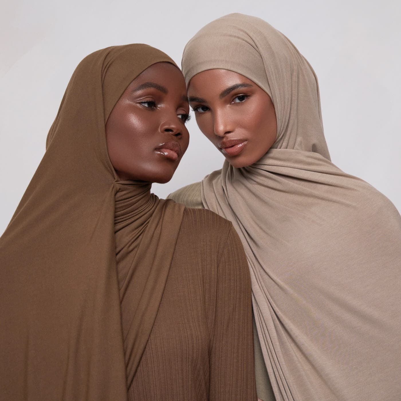 Unisex Muslim solid color Modal roll border mercerized cotton long turban covering scarf