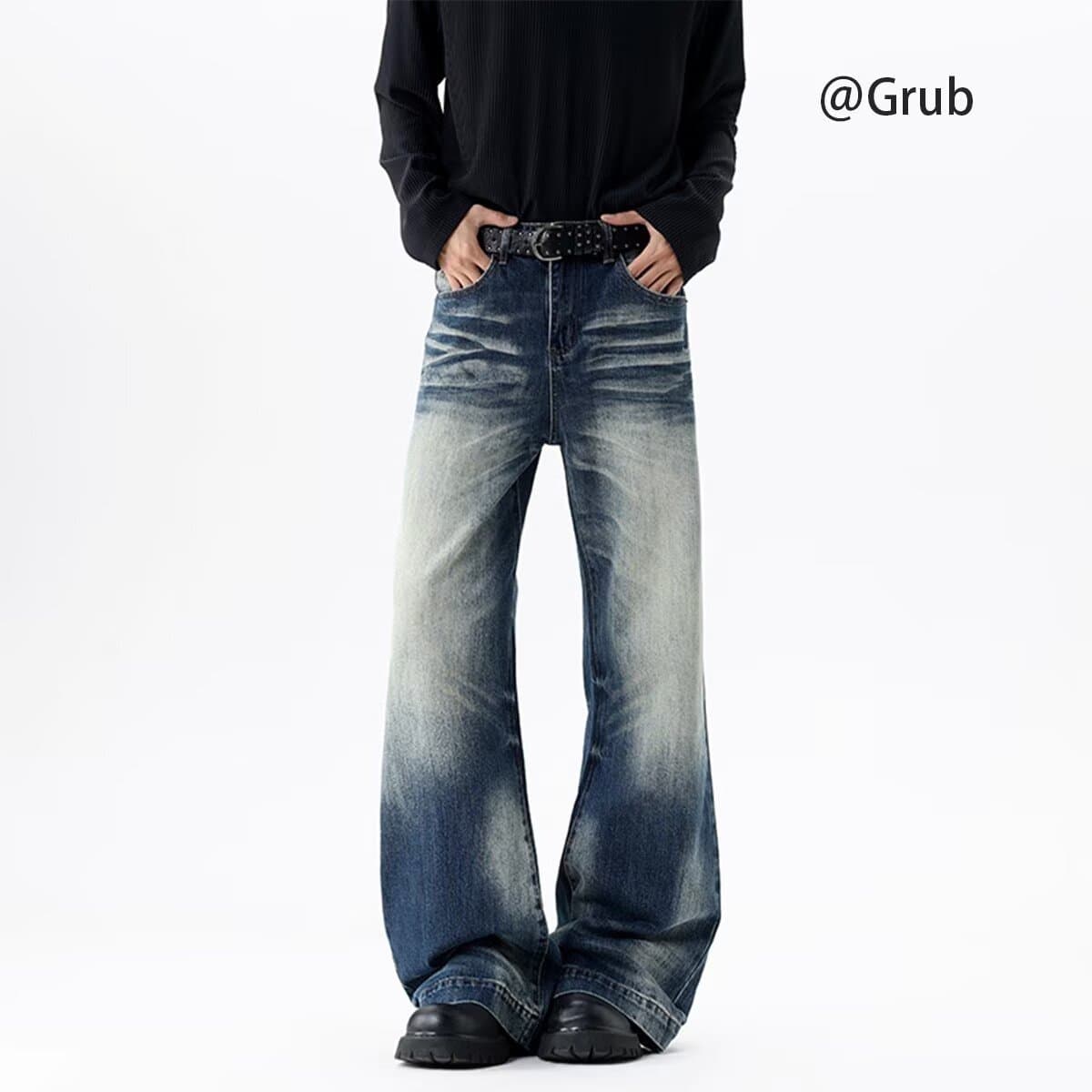Baggy Jeans For Men – Vintage High-Waisted Wide-Leg Denim Pants | Y2K Streetwear Aesthetic With Anti-Fit Silhouette (S-3XL)
