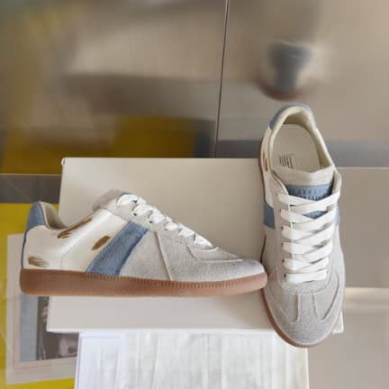 Chaussures d'entraînement d'été unisexes à bout rond plat, pointure 25, style allemand, baskets de sport décontractées et polyvalentes, parfait