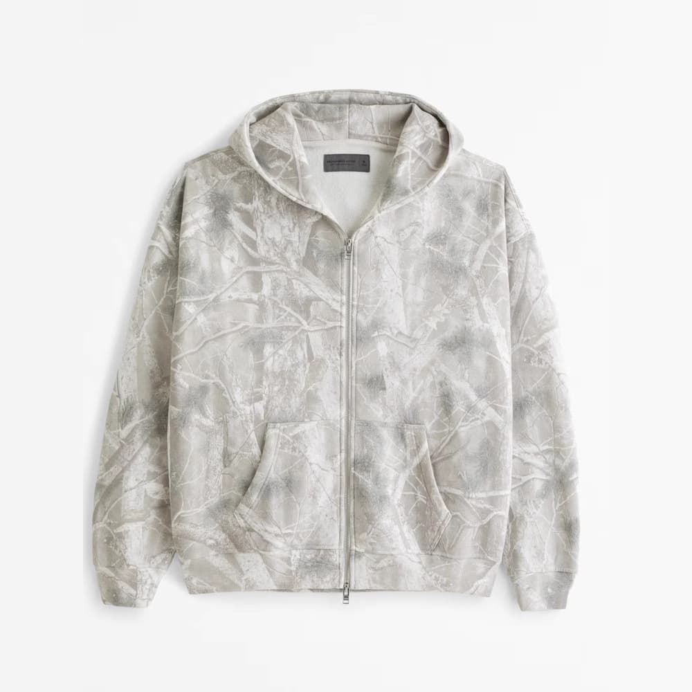 3D Printed New Men's And Women's Cardigan Zipper Hooded Sweatshirt With Large Pockets