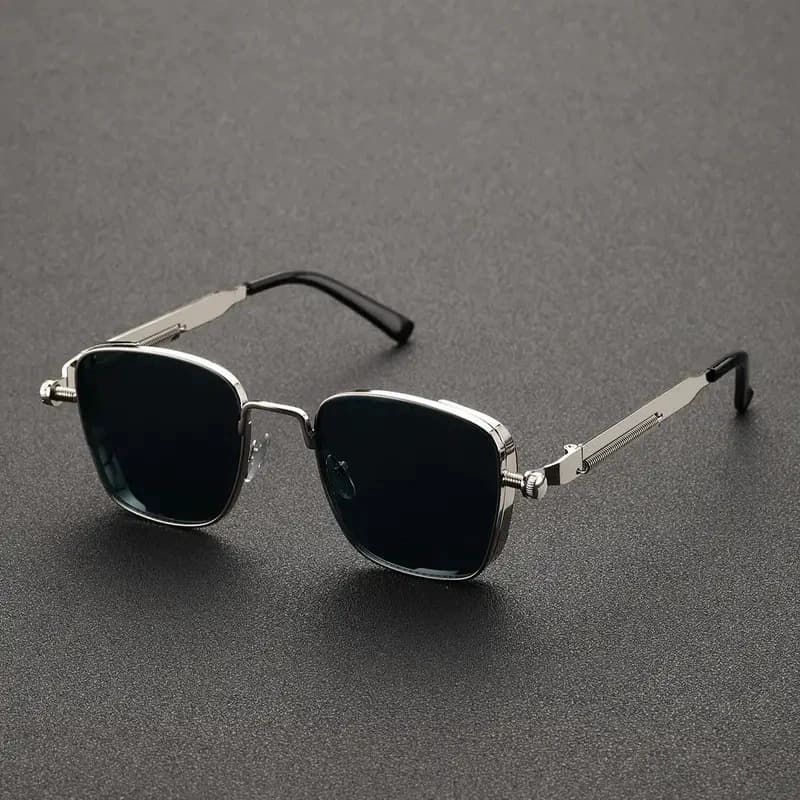 New Steampunk Metal Men's Personality Trend, Box Sunglasses, Sunglass
