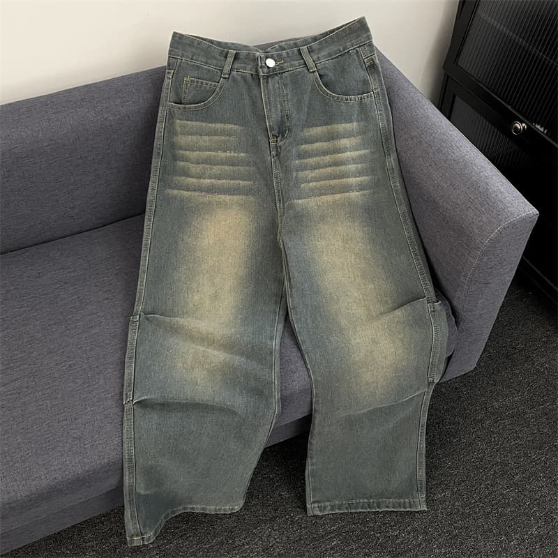 Women's High-Waisted Baggy Jeans – Retro 90s Streetwear Denim Pants With Flared Leg & Floor-Length Fit​
