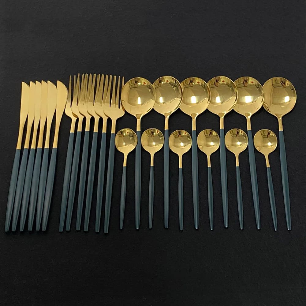 Color Pop 24-Pack Set - Mirror Finish Gold Accents
