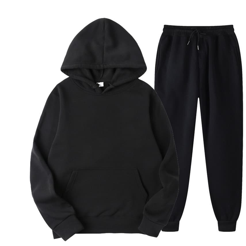 New Men's Sports Hoodie Pullover Long Sleeve Jacket Unisex Casual Fashion Couple Sweatshirt Set