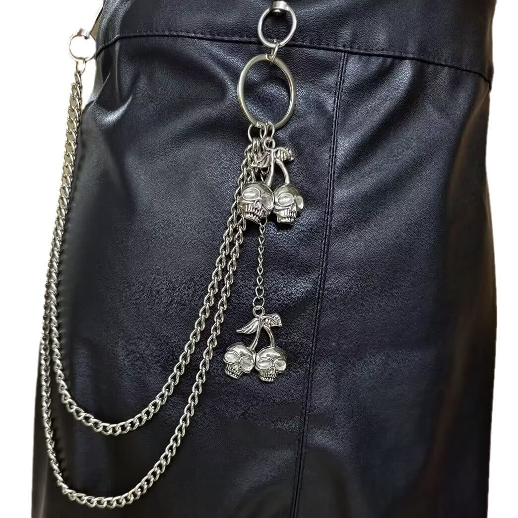 European And American Jewelry Punk Metal Waist Chain Women's Fashion Skull Sweet Cool Trouser Chain Decoration