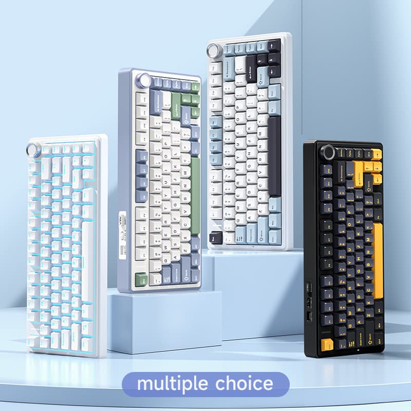 AULA Wolf Spider F75 Customized Mechanical Keyboard 2.4 Wireless Bluetooth Tri-Mode Full-Key Hot-Swappable