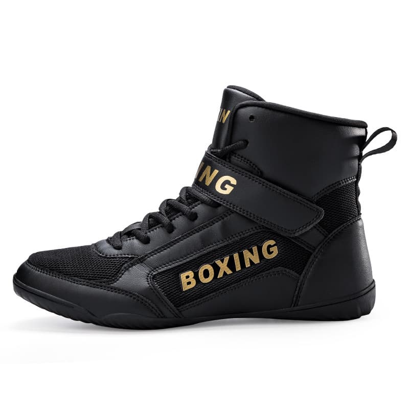Boxing Shoes Unisex Shoes High Top Non Slip And Anti Fall Boxing Shoes For Men And Women Professional Training And Wear Resistant Wrestling Shoes