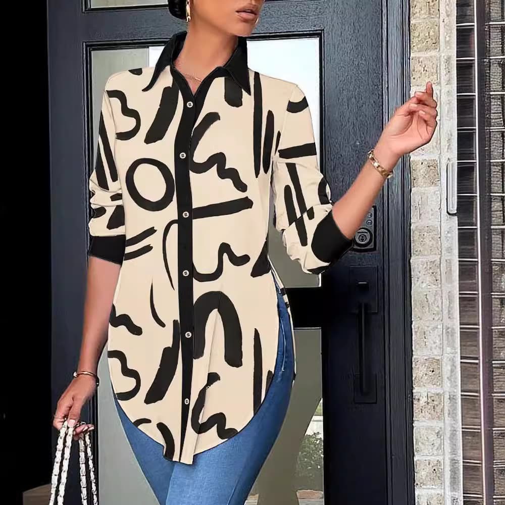Women's Clothing style fresh and sweet polyester cardigan POLO collar slim