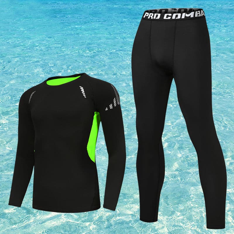 Men's Swimwear Diving Sun Protection Sleeve Long Pants Full Body Gear Jellyfish Suit Swimming Surfing Snorkeling
