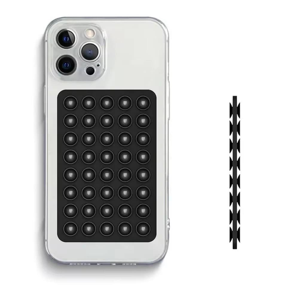 Support de téléphone portable en silicone double face avec ventouse