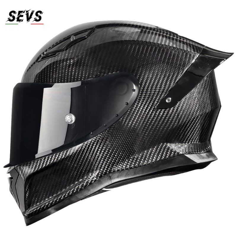 DOT-Certified Carbon Fiber Full-Face Motorcycle Helmet – Ultra-Lightweight 3K/12K/Forged Carbon With Bluetooth, All-Season Riding Protection (M-XXL)​