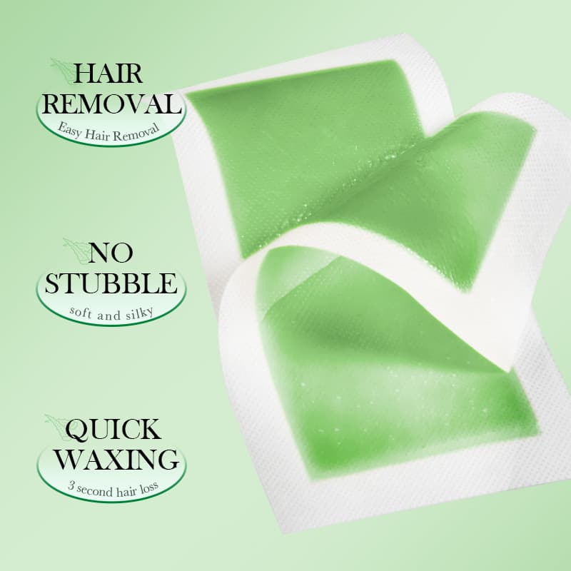 All-English SADOER Aloe Vera Gentle Soothing Double-Sided Depilatory Wax Paper Body Hair Removal Cream Cross-Border