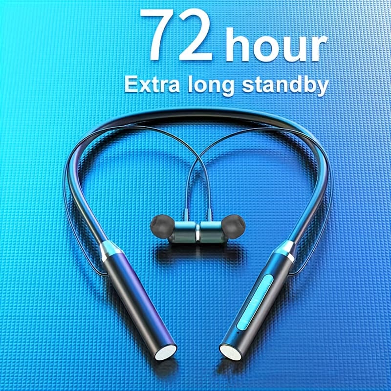 Wireless Neck Earphones With ENC Noise Reduction - Perfect For Sports & Running