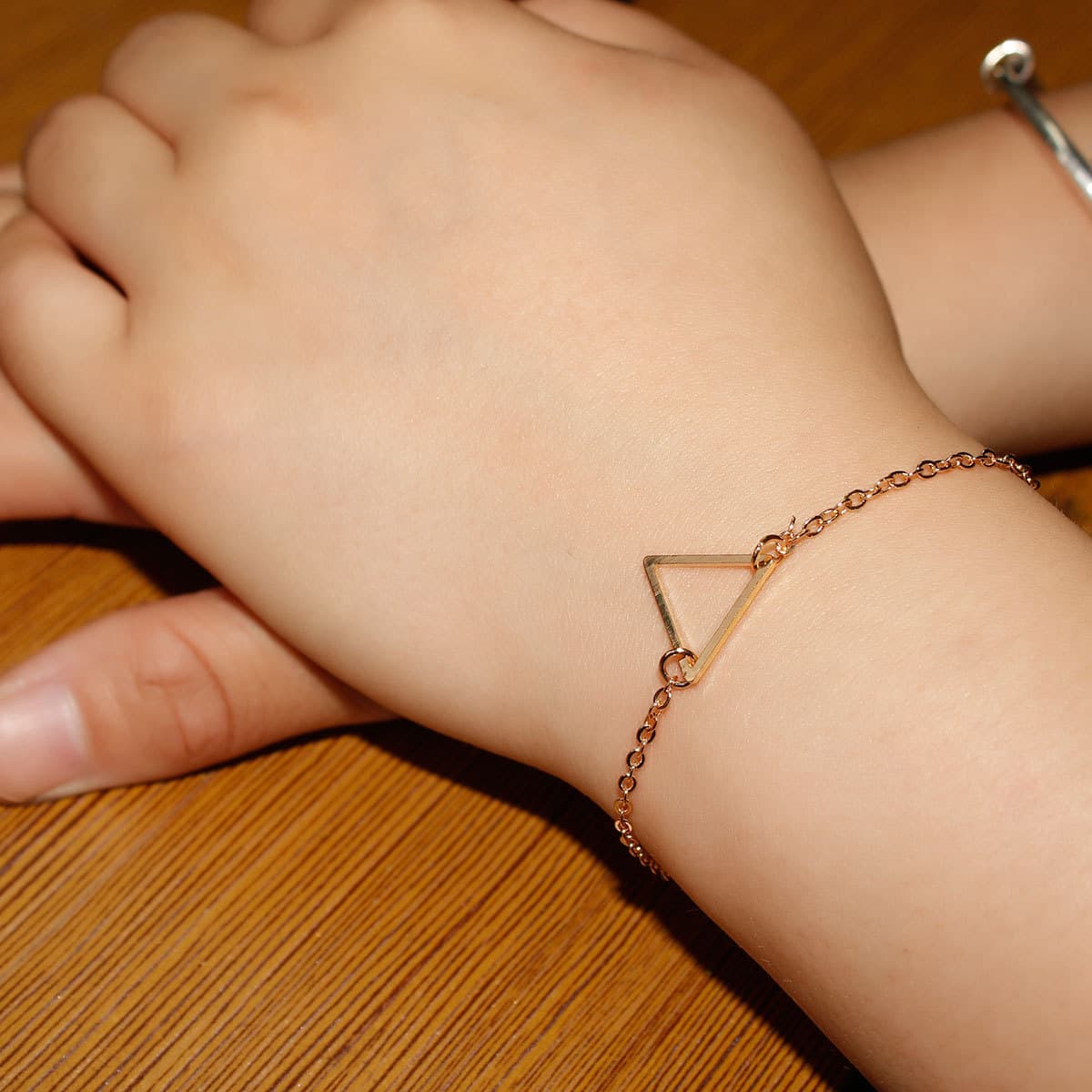 Women's Spring New Alloy Simple Cheap Triangle Bracelet Cross-border Boutique Gifts