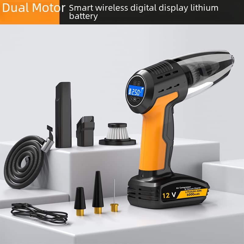 Multifunctional high-power car four-in-one air pump household wireless vacuum cleaner handheld portable pump