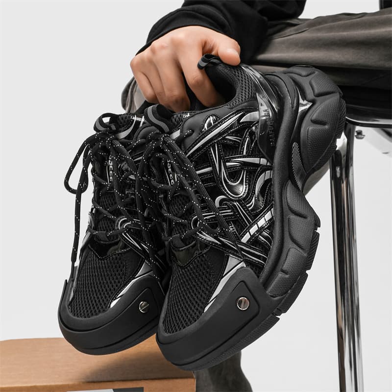 New sneakers Hipster black platform Daddy shoes