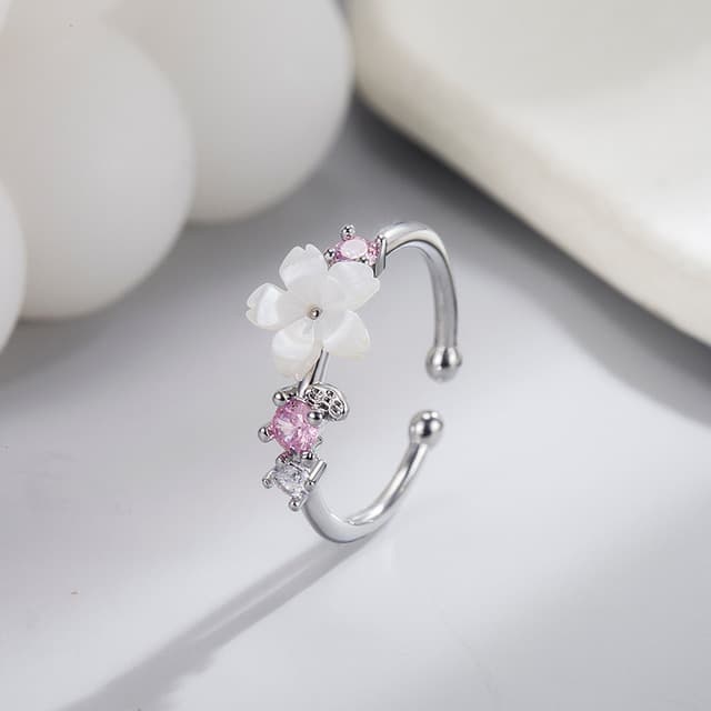 Pink Ring RINHOO FRIENDSHIP With Cherry Blossom By Girl's Beauty Lab