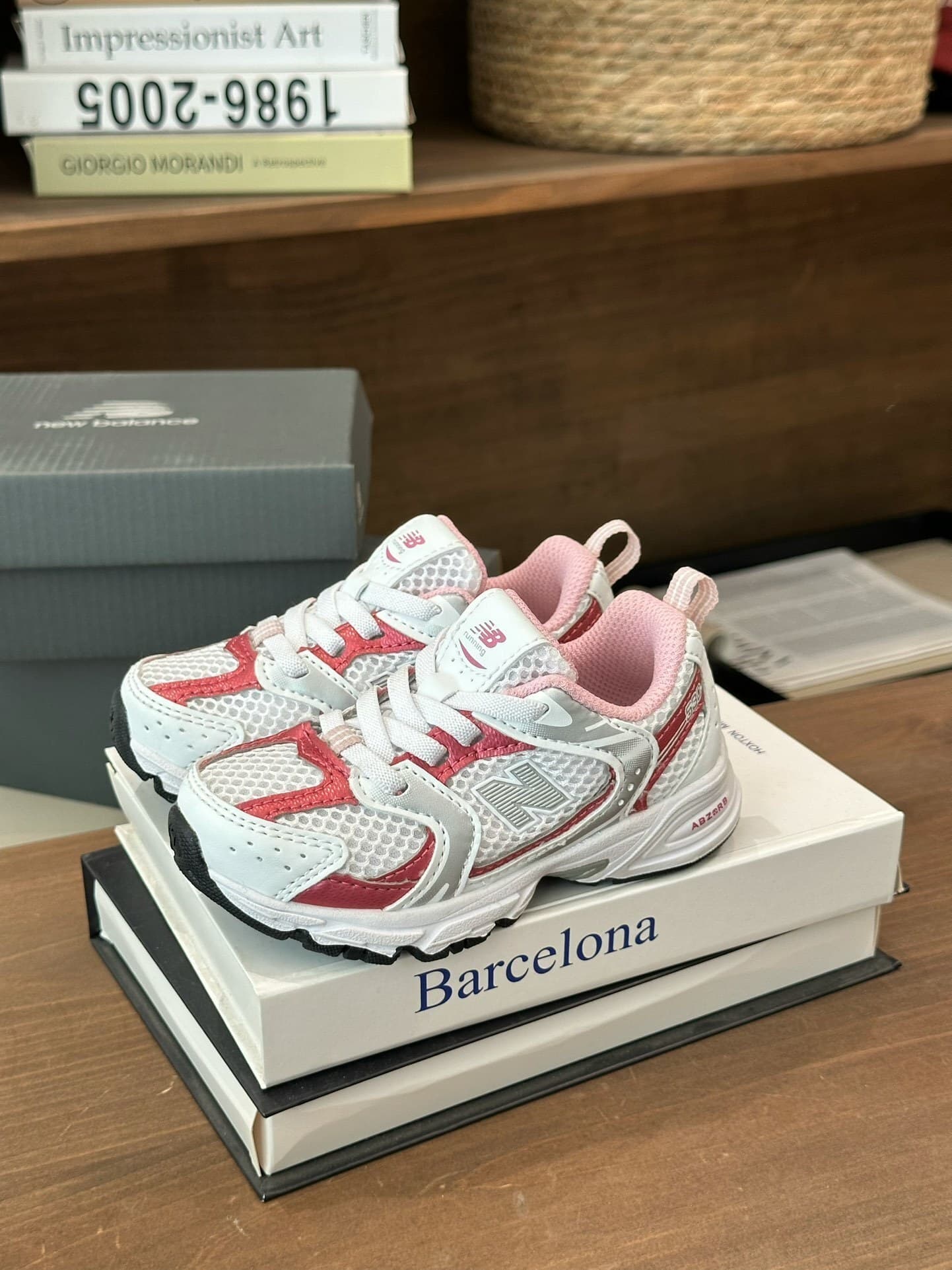 Baskets décontractées pour enfants Nw Balance 530, chaussures élégantes en maille respirante, baskets légères et antidérapantes pour garçons