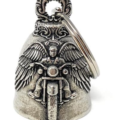 New personality one-sided retro retro men's motorcycle Wind Skull motorcycle bell pendant
