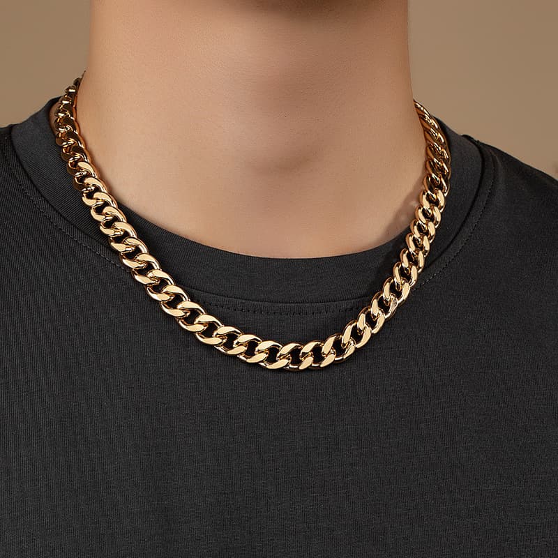 Design Unique Hip-Hop Punk Necklace For Men, Trendy Ins Style Fashion Collarbone Chain Men,