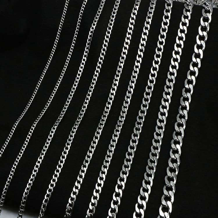 NK Kirin Cuban European And American Cross-Border Metal Hip-Hop Stainless Steel Chain Wholesale
