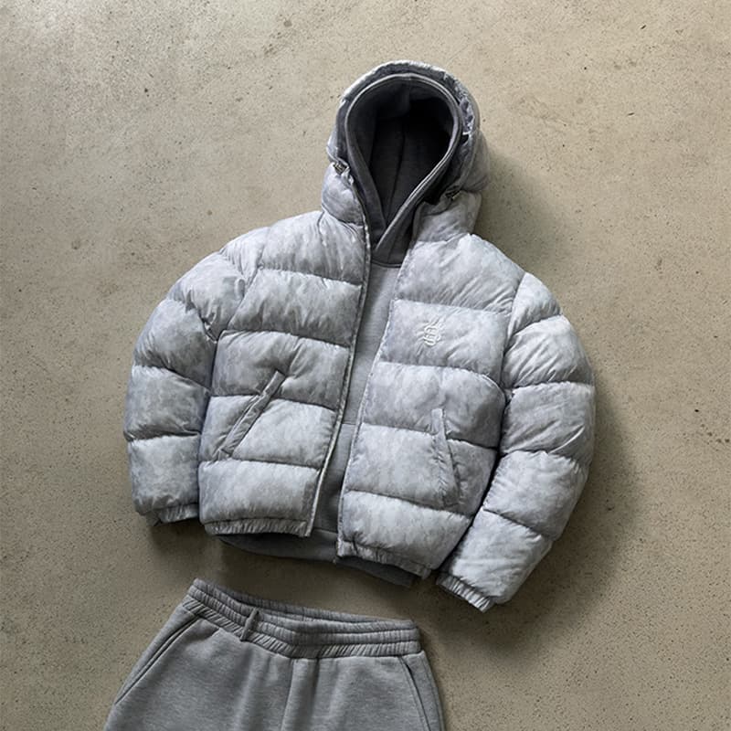 Vêtements pour hommes automne-hiver mode urbaine rétro, marque tendance, style décontracté, couleur unie, veste en coton à capuche zippée