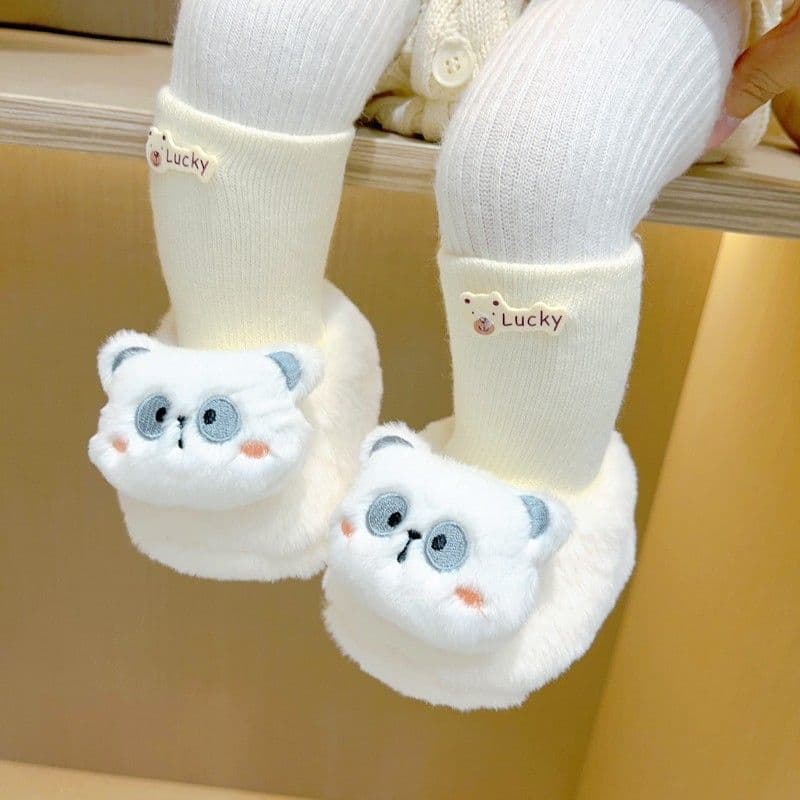 Baby Winter Shoes Newborn Thickened Velvet Warm Cartoon Shoes And Socks Baby Shoes Soft Soles Do Not Fall Off Toddler Shoes
