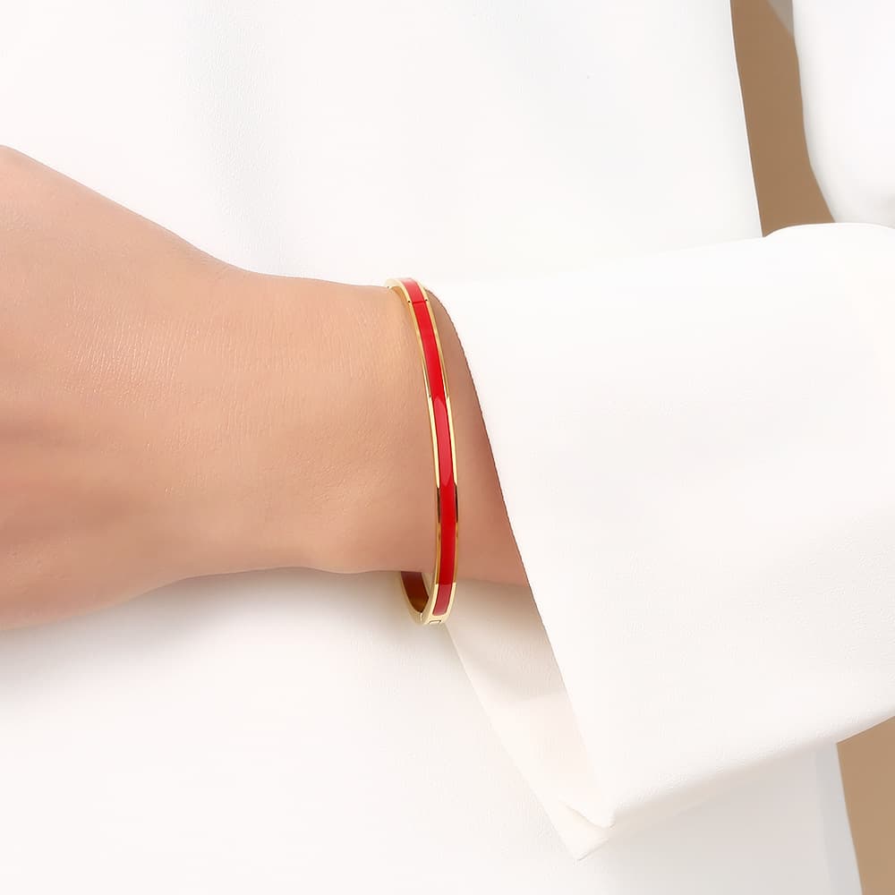 Drip Glue Ladies Bracelet Fashion Temperament Stainless Steel Bracelet Female Style Titanium Steel