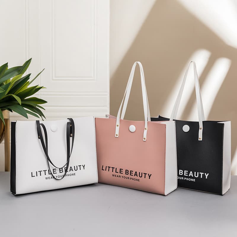 Fashion Letter Print Tote Bag - Large Spacious Shoulder Bag For Women, Stylish Carryall Purse