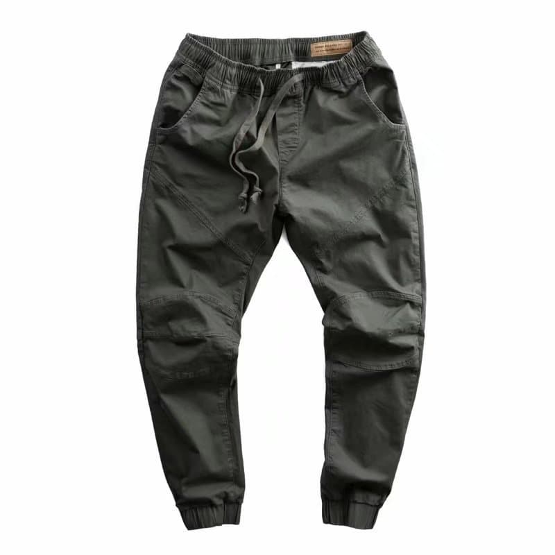 Men's Slim-Fit Cargo Jogger Pants - Stretchable Workwear Trousers With Adjustable Drawstring Waist & Tapered Cuffs​