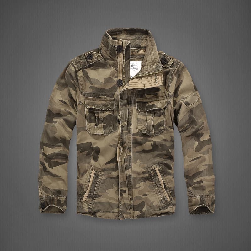 Men's Clothing Retro Camouflage Workwear Jacket For Men Fat Loose Plus Size Autumn And Winter Trendy Casual Jacket Large Size