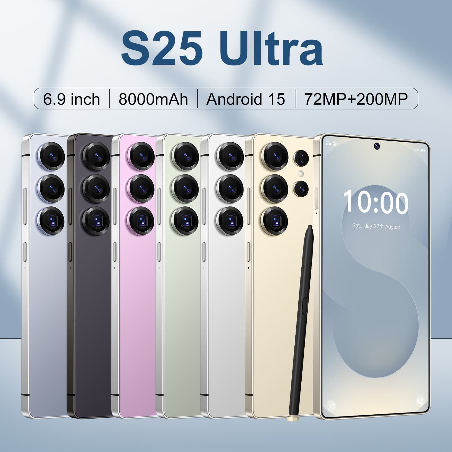 S25 Ultra Smartphone 7.3" HD Display 4GB RAM 64GB ROM Android 10 Dual SIM 4G LTE Global Version (US/UK/EU/AU)