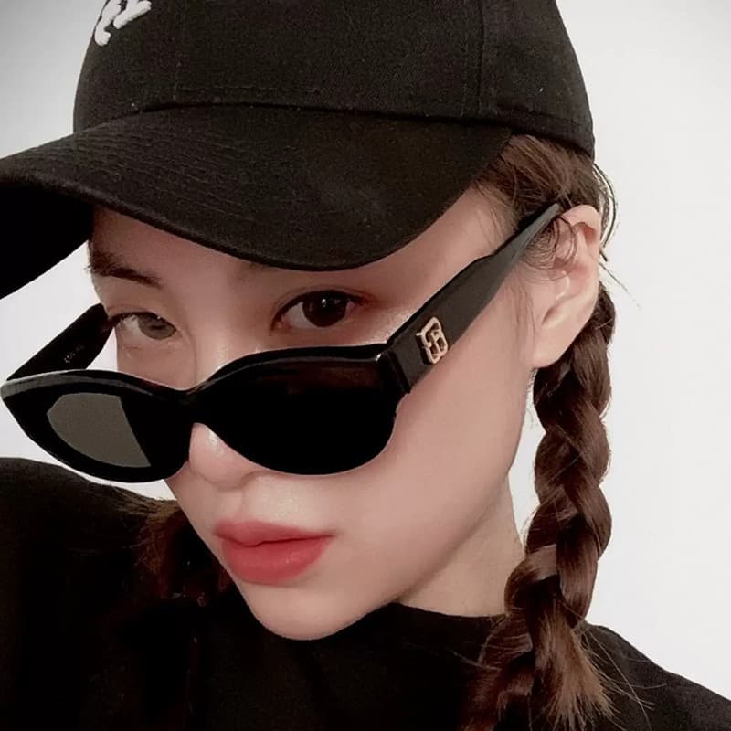 Women's Cat Eye Sunglasses Retro Sophisticated Slimming Face Shaping Summer Sun Protection For Round And Small Faces