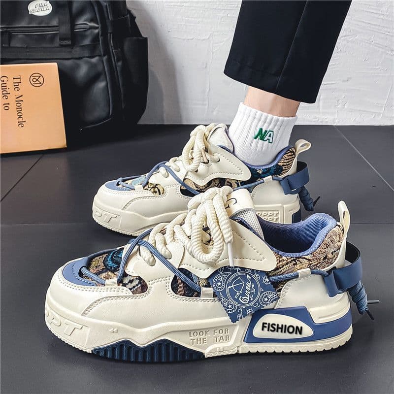 Men's Summer Casual Design Sense Niche Sneakers For Middle School Students Versatile Sports Height-Increasing