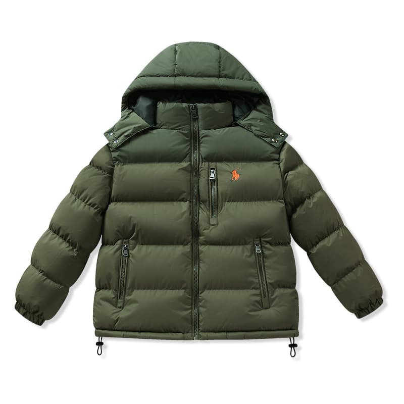 2605 # Veste matelassée chaude, épaisse et décontractée pour enfants, idéale pour l'automne et l'hiver
