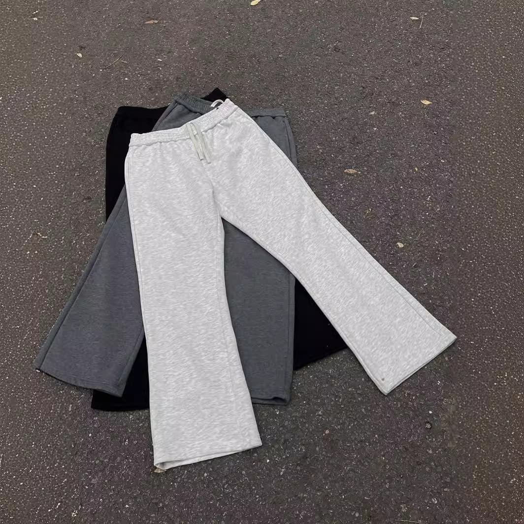 ​Men's & Women's Flared Casual Pants - Slim Fit Stretch Cotton Joggers With Dropped Hem For Everyday Wear​