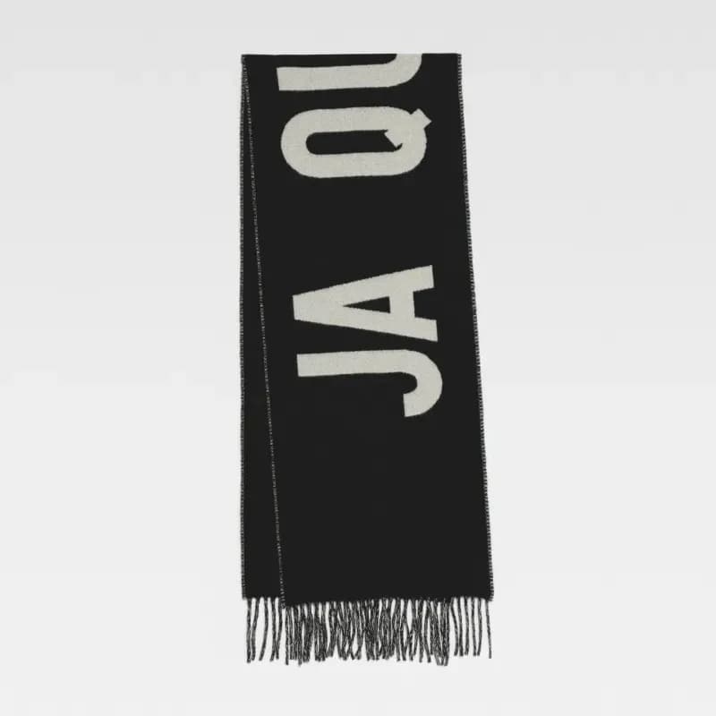 Écharpes d'hiver en pur coton de haute qualité 2026 AAA Jaquesmariemage Fashion Jaq Letter multicolores rose, beige, noir et gris Ece E