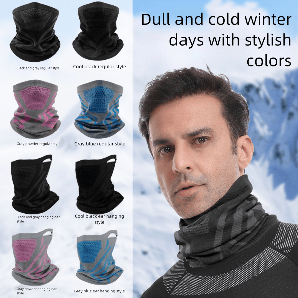 Cycling Mask Seamless Scarf Autumn Winter Warmer Mountaineering Running Gaiter Cold Warm Breathable Ear Face Neck