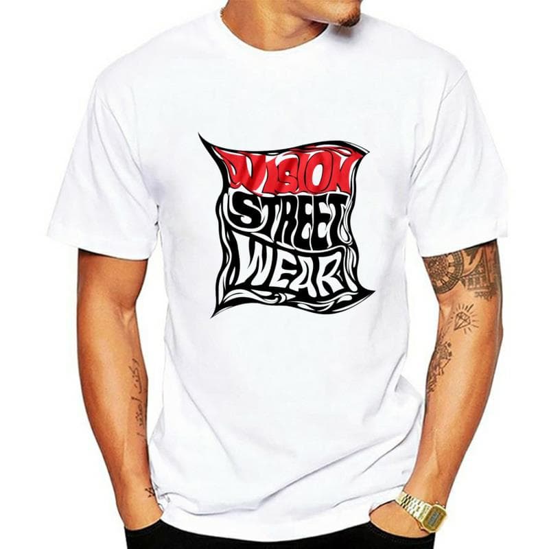 Vintage Skate Vision Streetwear Distort 1980s T Shirt