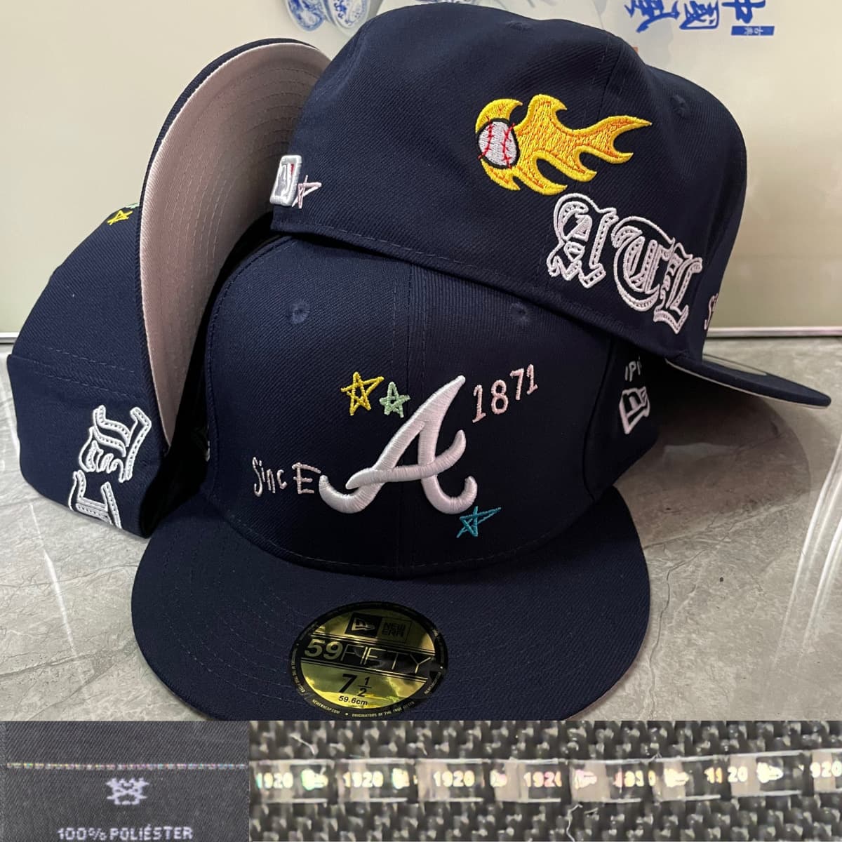 Casquette de baseball tendance 2025, modèle AA, taille unique, visière plate, idéale pour les équipes de commerce extérieur transfrontalier.