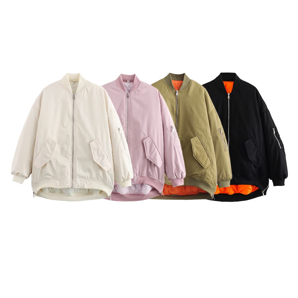 Women's Clothing flight suit jacket women's brand loose baseball uniform jacket jacket thin cotton coat women