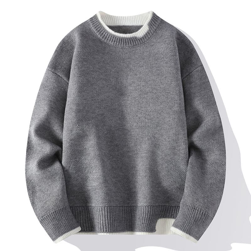 Men's Clothing Delivery Autumn And Winter Men's Knitted Sweaters Two Piece Popular Cashmere Youth Fashion Casual Sweaters