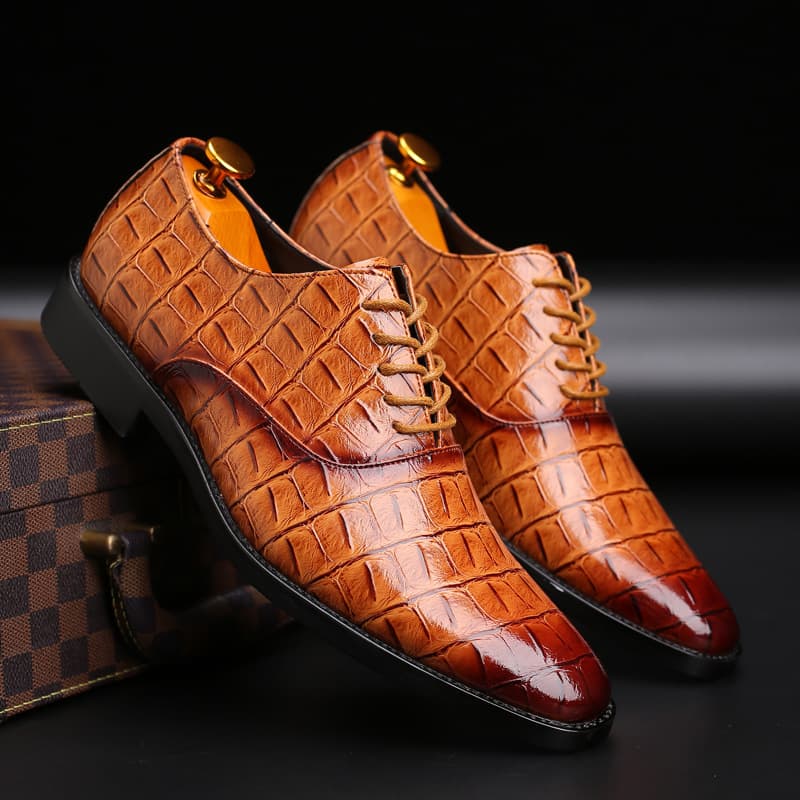 Spring new business casual formal shoes leather shoes men British casual men's shoes